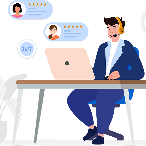 Customer Support Illustration